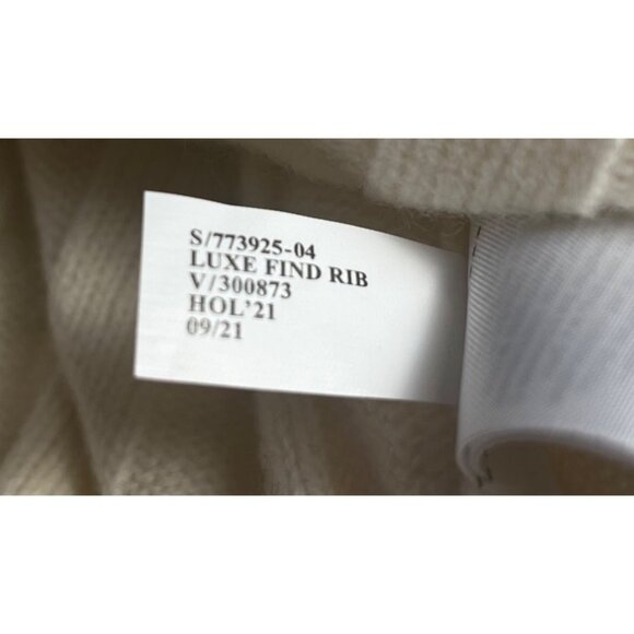 Banana Republic womens cream  Ribbed Mock Neck Sweater S 100% Merino Wool - Picture 5 of 10